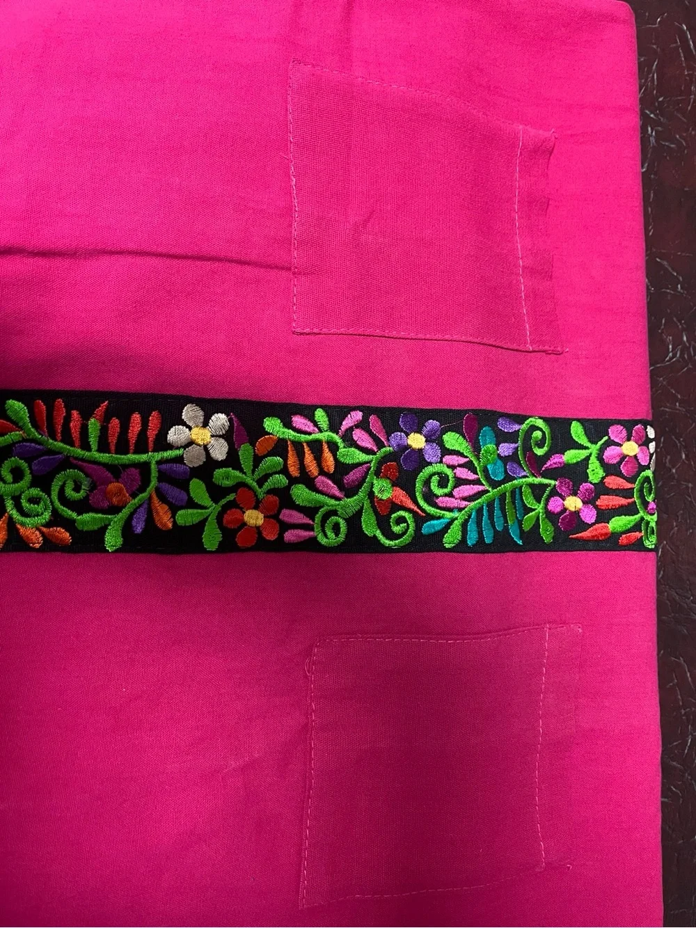 Handmade vibrant red